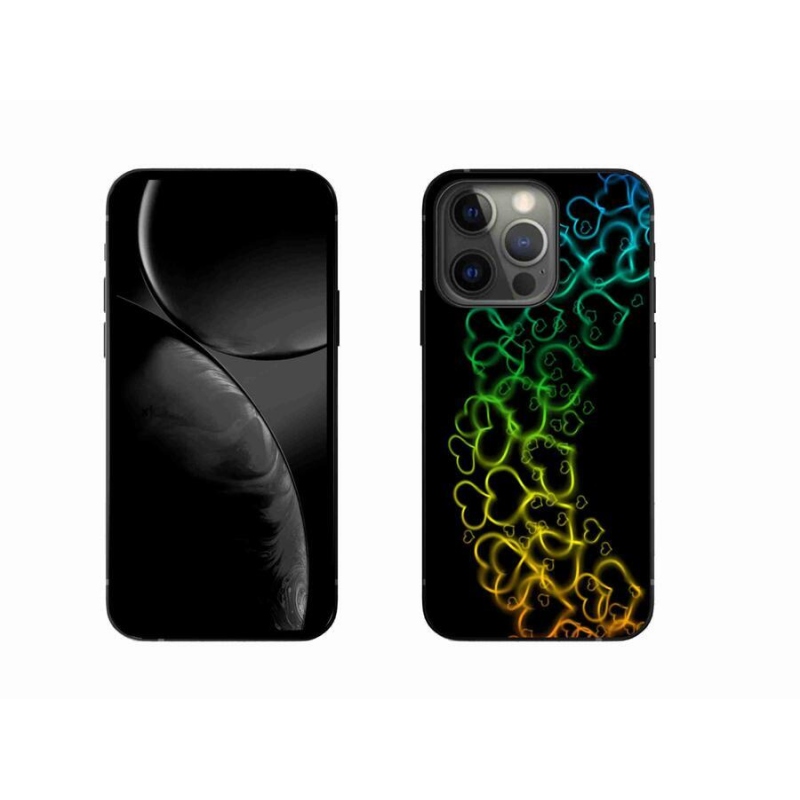 Zselés borítás mmCase iPhone 13 Pro 6.1 készülékhez - színes szívek