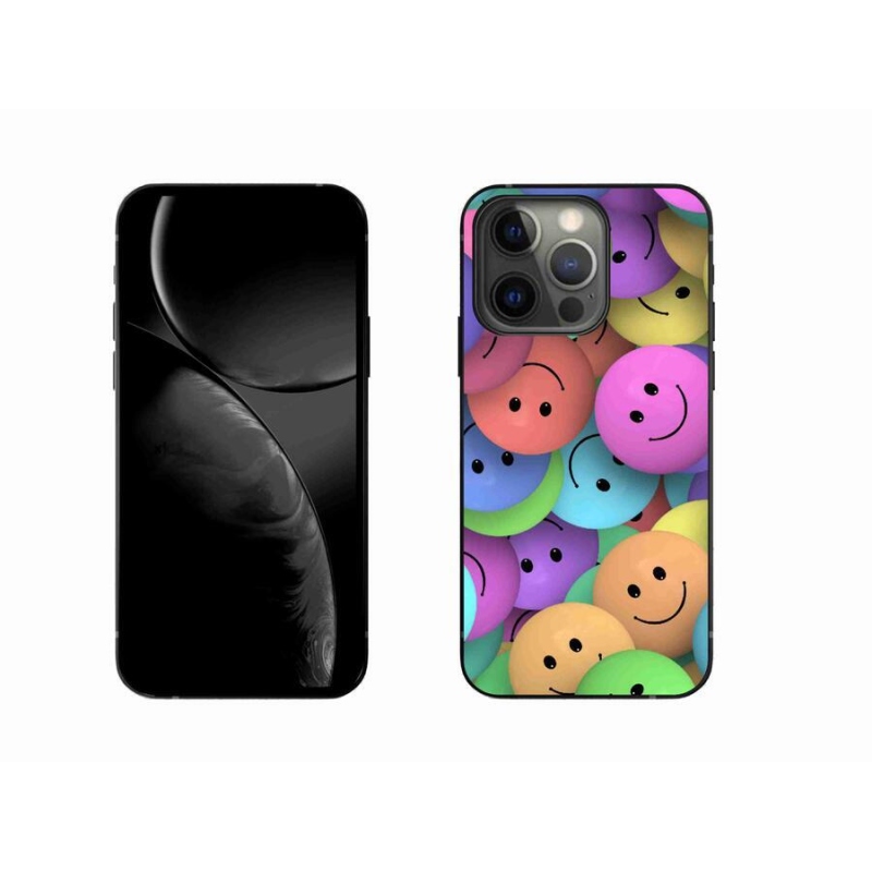 Zselés borítás mmCase iPhone 13 Pro 6.1 készülékhez - színes smiley-k