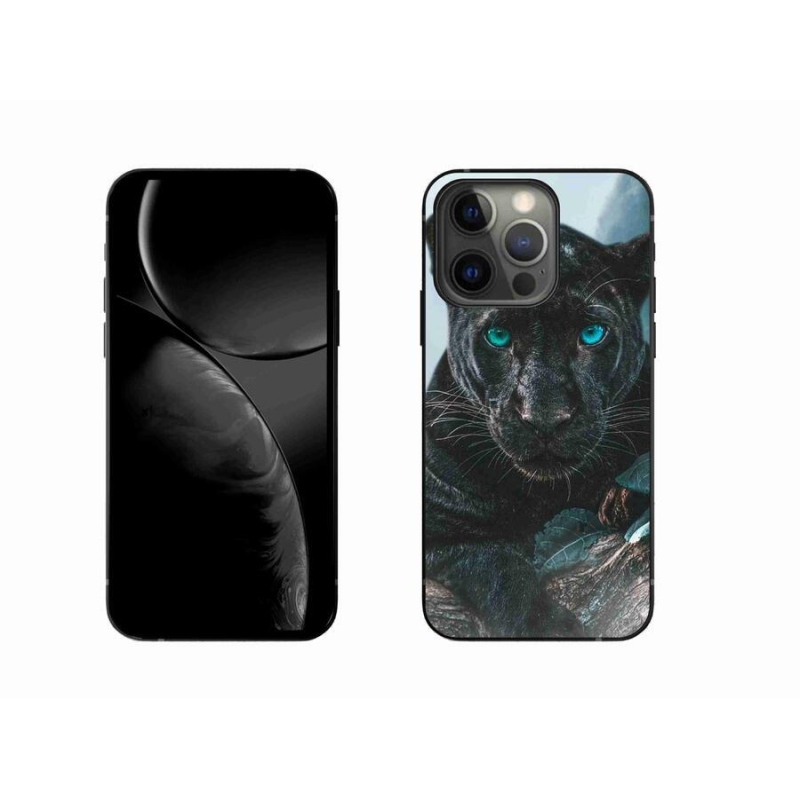 Zselés borítás mmCase iPhone 13 Pro 6.1 készülékhez - fekete párduc