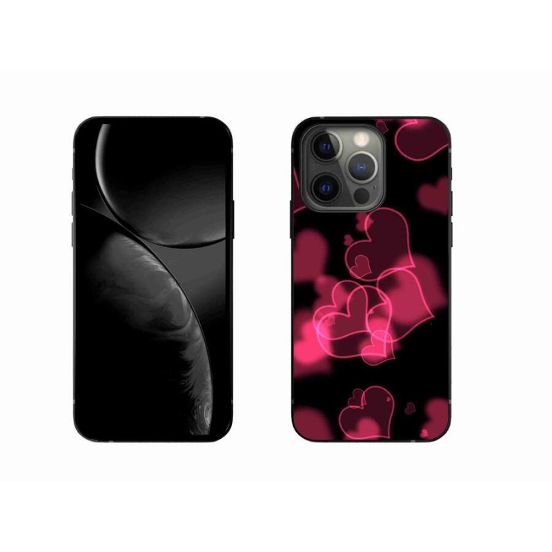 Zselés borítás mmCase iPhone 13 Pro 6.1 készülékhez - piros szívek