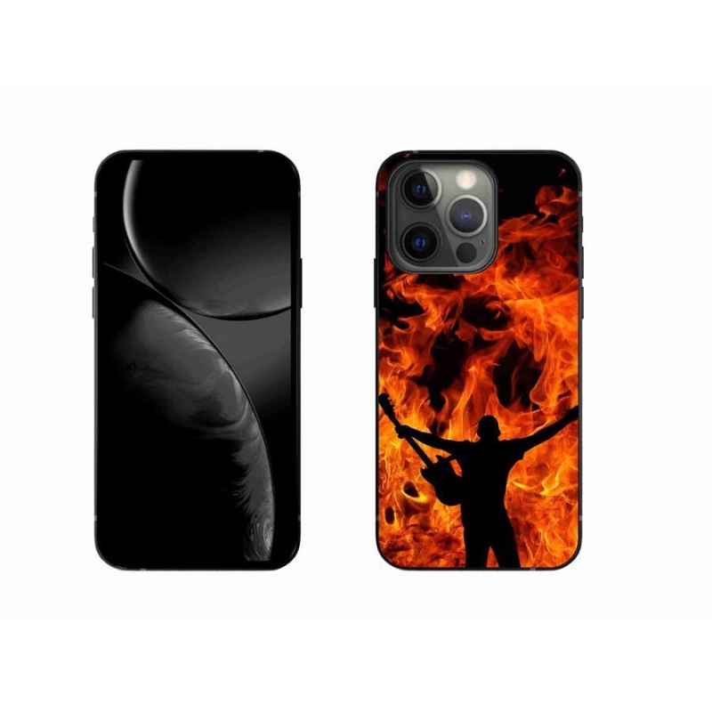 Gél borítás mmCase iPhone 13 Pro 6.1 - zenész és tűz