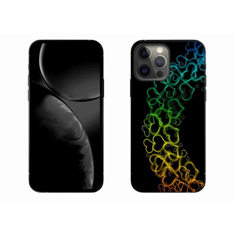 Zselés borítás mmCase iPhone 13 Pro Max 6.7 készülékhez - színes szívek