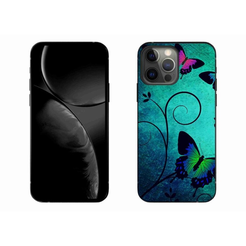 Zselés borítás mmCase iPhone 13 Pro Max 6.7 készülékhez - színes pillangók