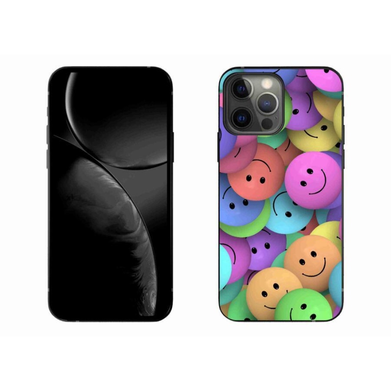 Gél borítás mmCase iPhone 13 Pro Max 6.7 készülékhez - színes smiley-k