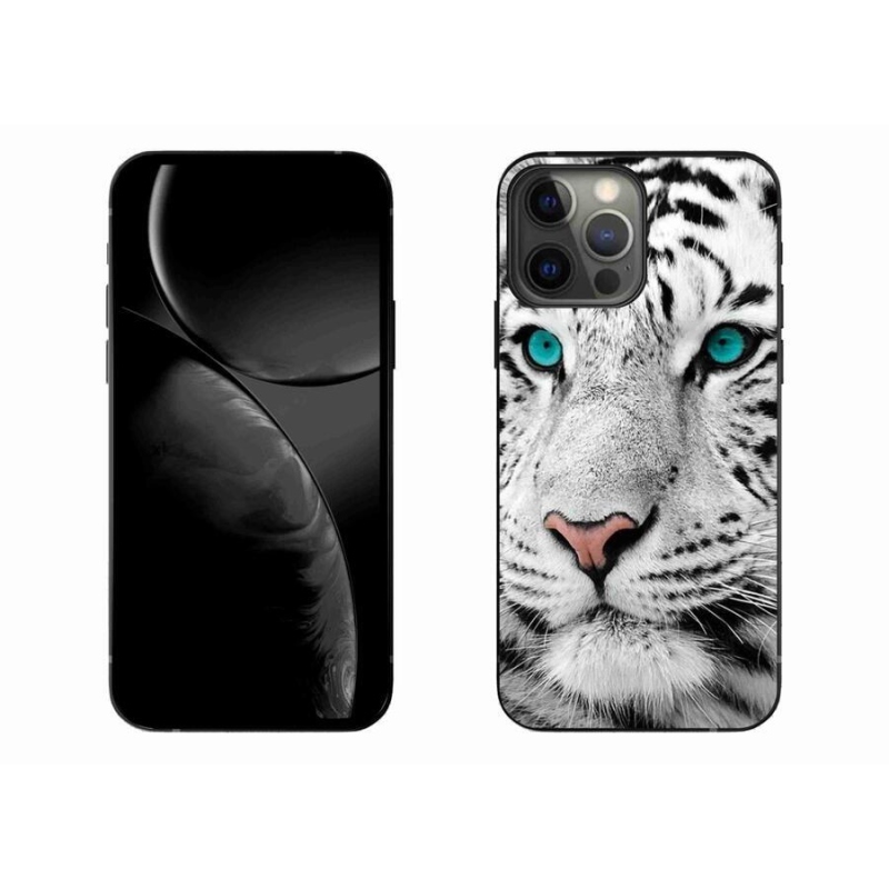 Zselés borítás mmCase iPhone 13 Pro Max 6.7 készülékhez - fehér tigris