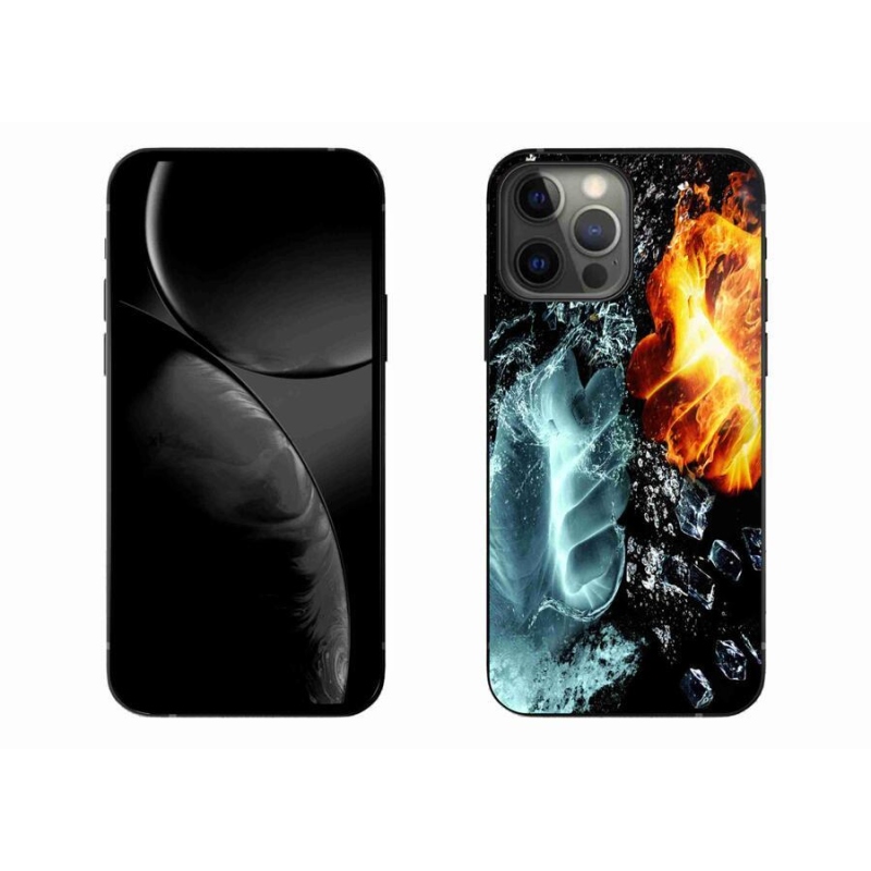 Zselés borítás mmCase iPhone 13 Pro Max 6.7 - víz és tűz számára