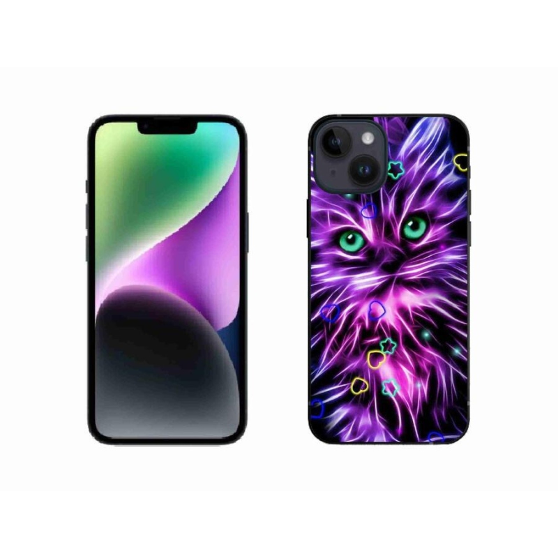 Gél borítás mmCase iPhone 14 készülékhez - absztrakt macska