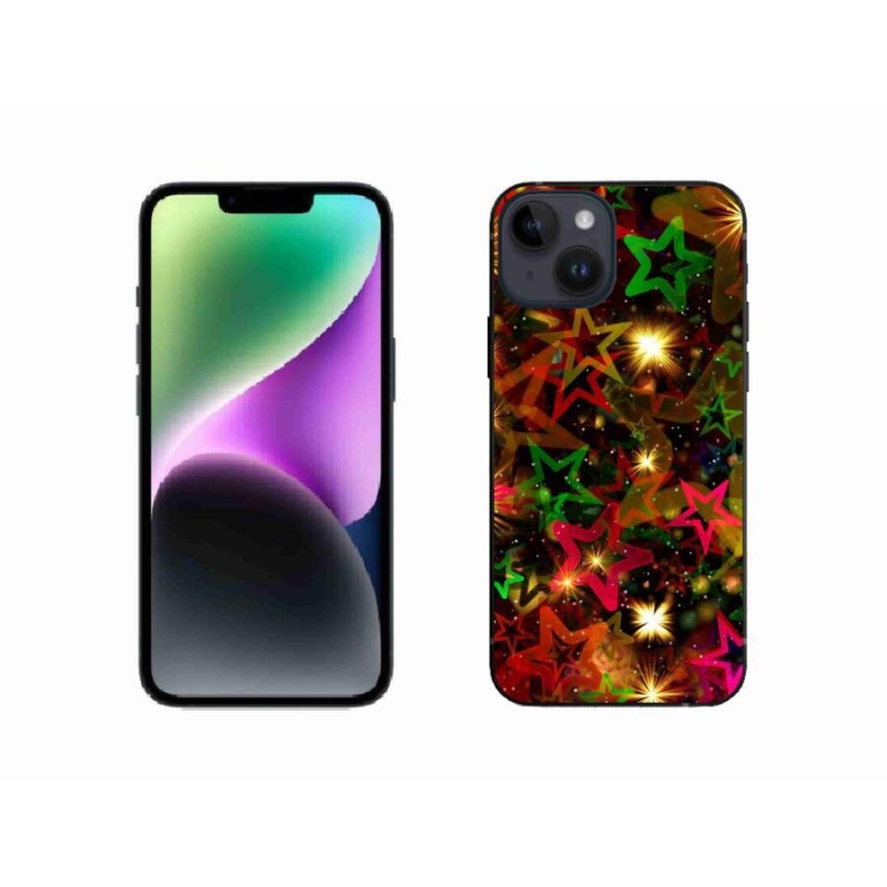 Zselés borítás mmCase iPhone 14 készülékhez - színes csillagok