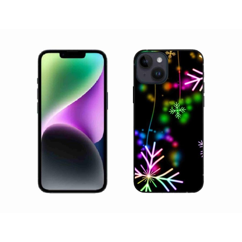 Zselés borítás mmCase iPhone 14 készülékhez - színes pelyhekkel