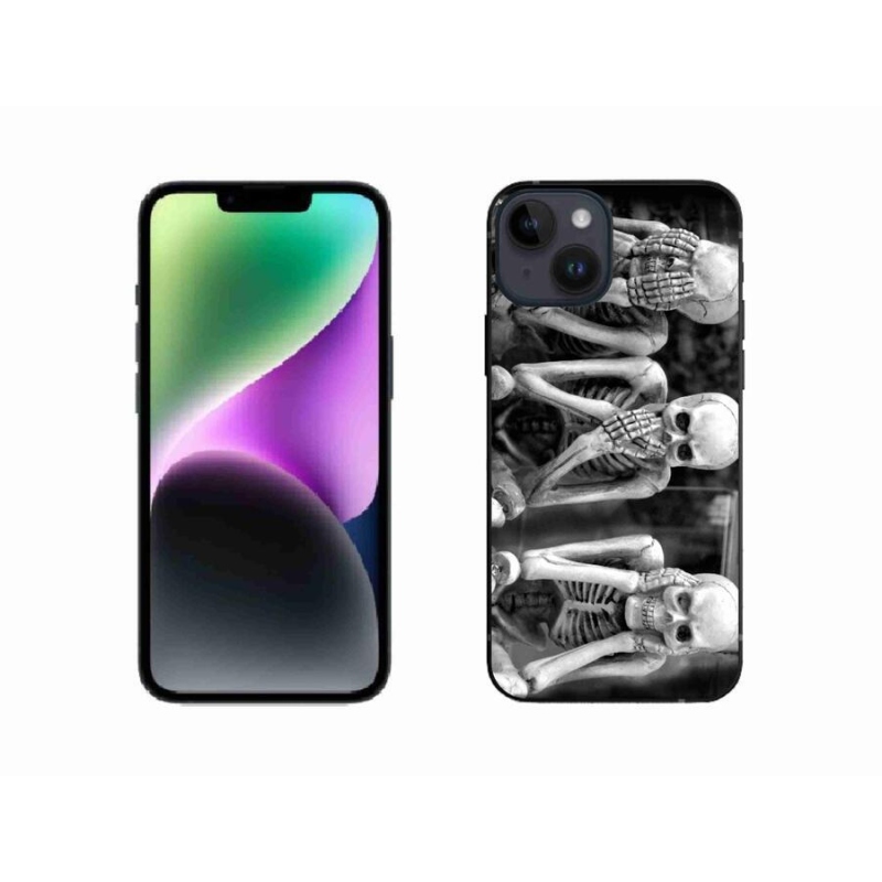 Zselés borítás mmCase iPhone 14 készülékhez - csontvázak