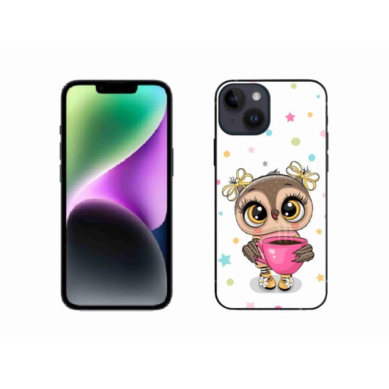 Gél borítás mmCase iPhone 14 készülékhez - rajzfilm bagoly