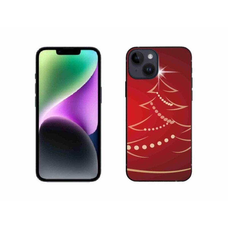 Gél borító mmCase iPhone 14 készülékhez - karácsonyfa karikatúra