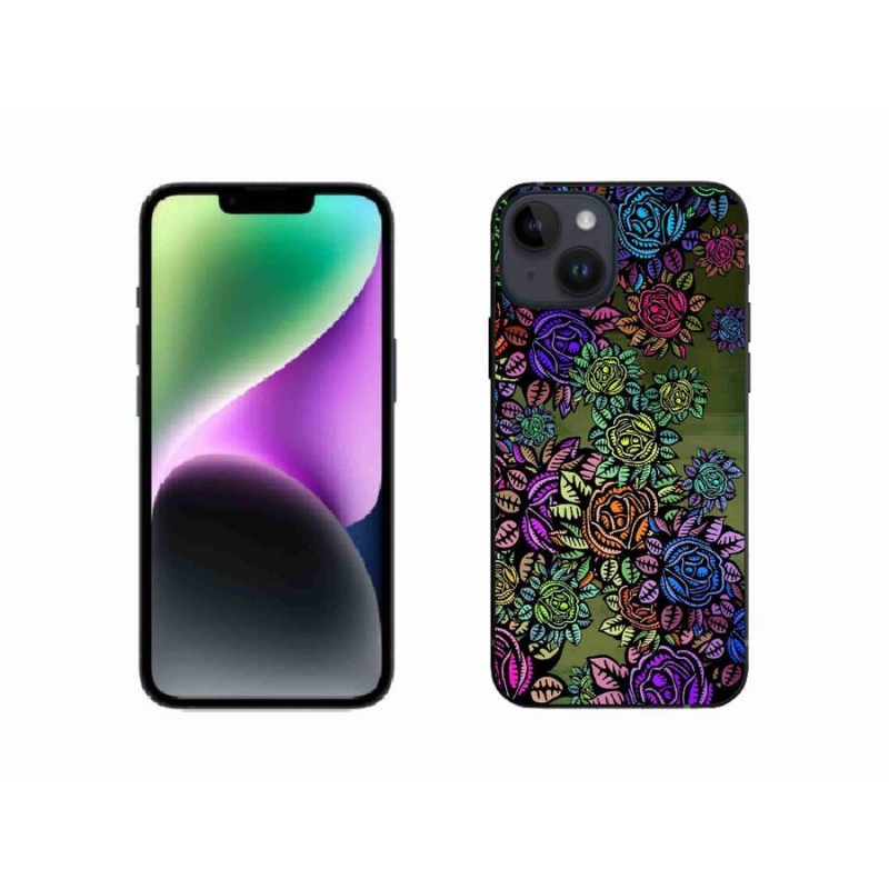 Gél borítás mmCase iPhone 14 - virágok 6