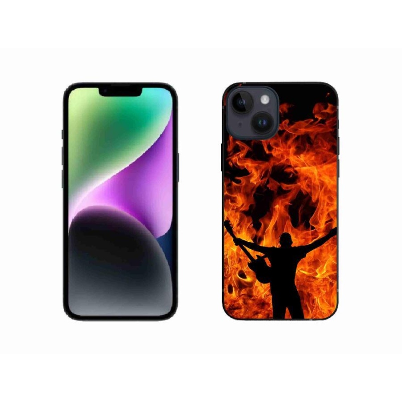Gél borító mmCase iPhone 14 - zenész és tűz - iPhone 14 - zselés tok