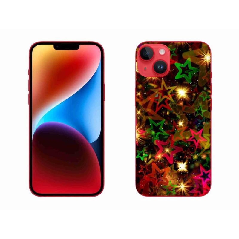 Zselés borítás mmCase iPhone 14 Plus készülékhez - színes csillagok