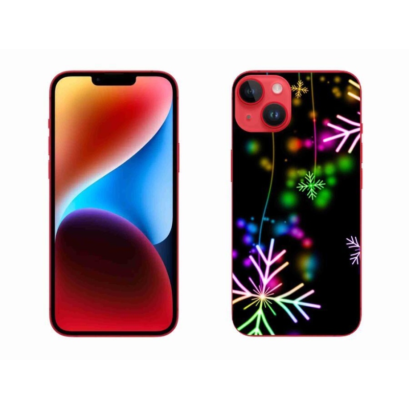 Zselés borítás mmCase iPhone 14 Plus készülékhez - színes pelyhekkel