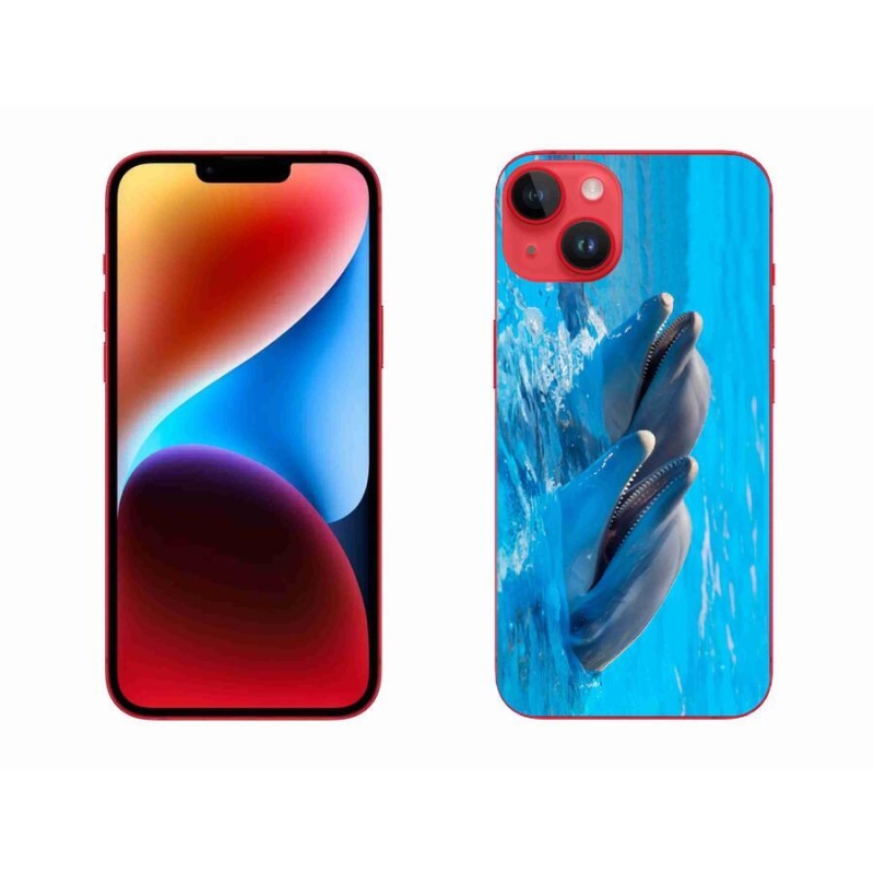 Zselés borítás mmCase iPhone 14 Plus készülékhez - delfinek