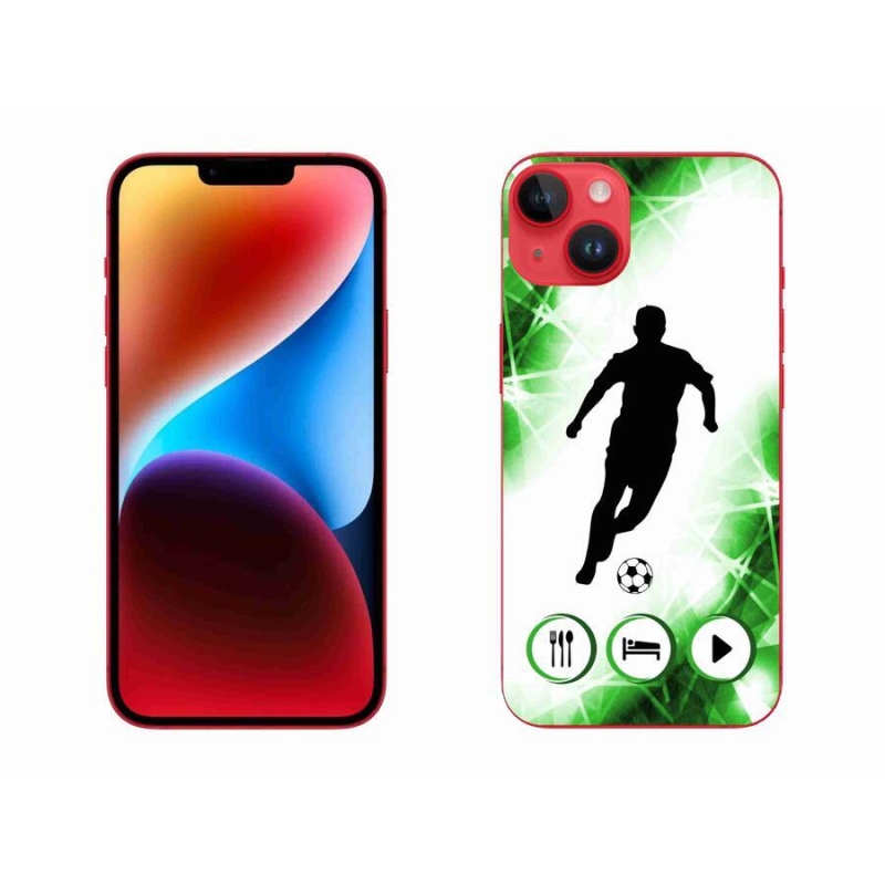 Gél borítás mmCase iPhone 14 Plus készülékhez - futballista