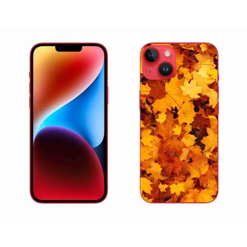 Zselés borítás mmCase iPhone 14 Plus készülékhez - juharlevelek