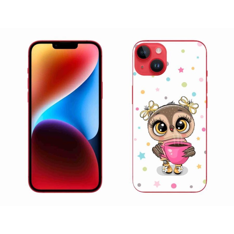 Zselés borítás mmCase iPhone 14 Plus készülékhez - rajzfilm bagoly