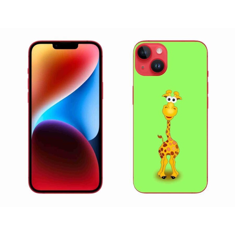 Zselés borítás mmCase iPhone 14 Plus készülékhez - rajzfilm zsiráf