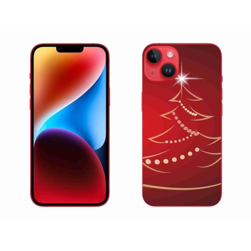 Gél borítás mmCase iPhone 14 Plus készülékhez - karácsonyfa karikatúra