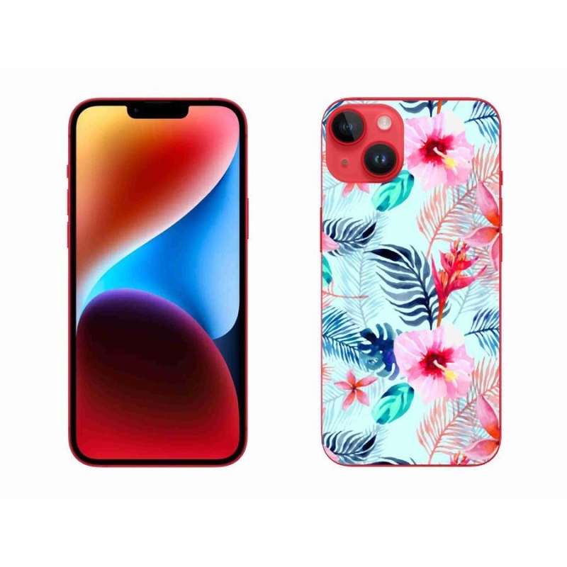 Zselés borítás mmCase iPhone 14 Plus készülékhez - virágok