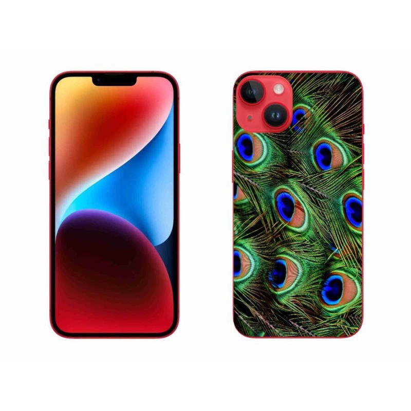 Zselés borítás mmCase iPhone 14 Plus készülékhez - pávatoll