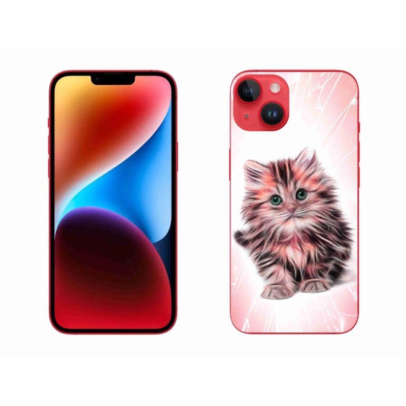 Gél borítás mmCase iPhone 14 Plus készülékhez - aranyos cica