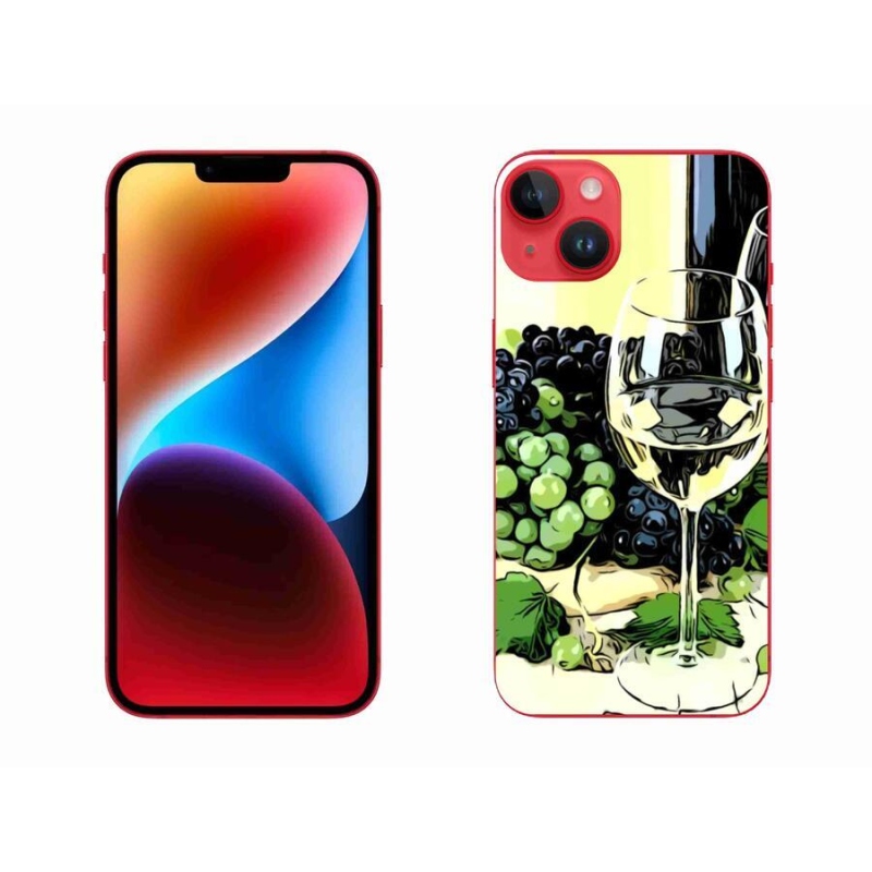 Zselés borítás mmCase iPhone 14 Plus készülékhez - pohár bor