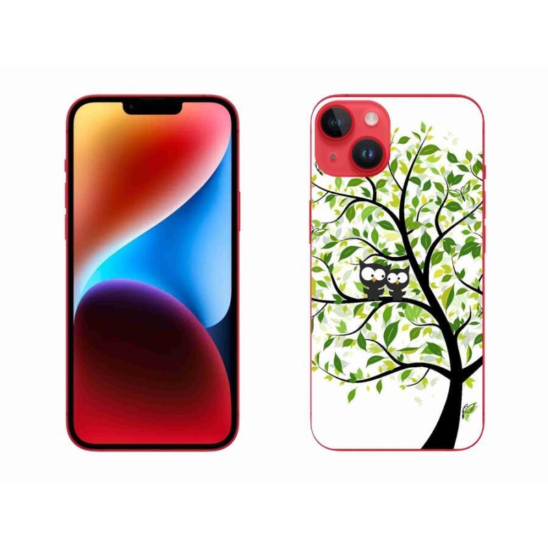 Zselés borítás mmCase iPhone 14 Plus készülékhez - baglyok a fán