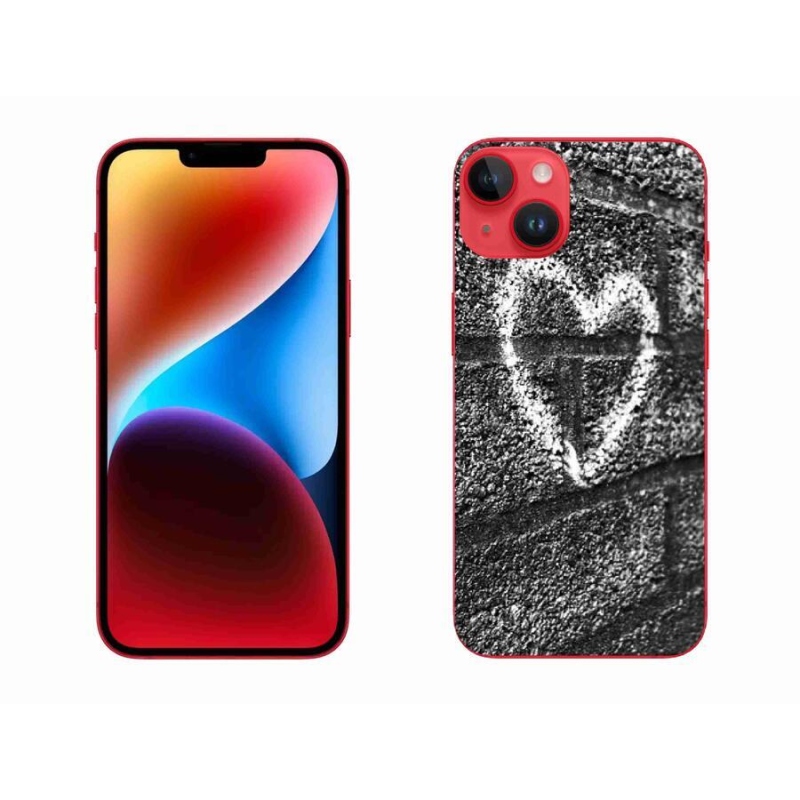 Zselés borítás mmCase iPhone 14 Plus készülékhez - szív a falon
