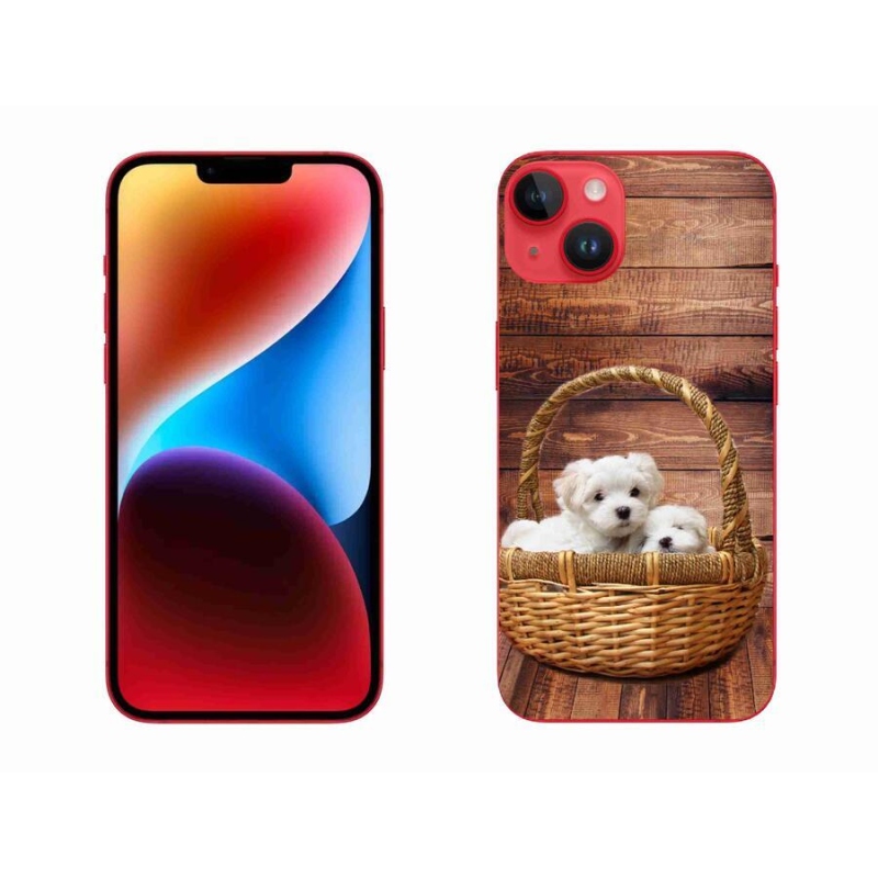 Zselés borítás mmCase iPhone 14 Plus készülékhez - kiskutyák