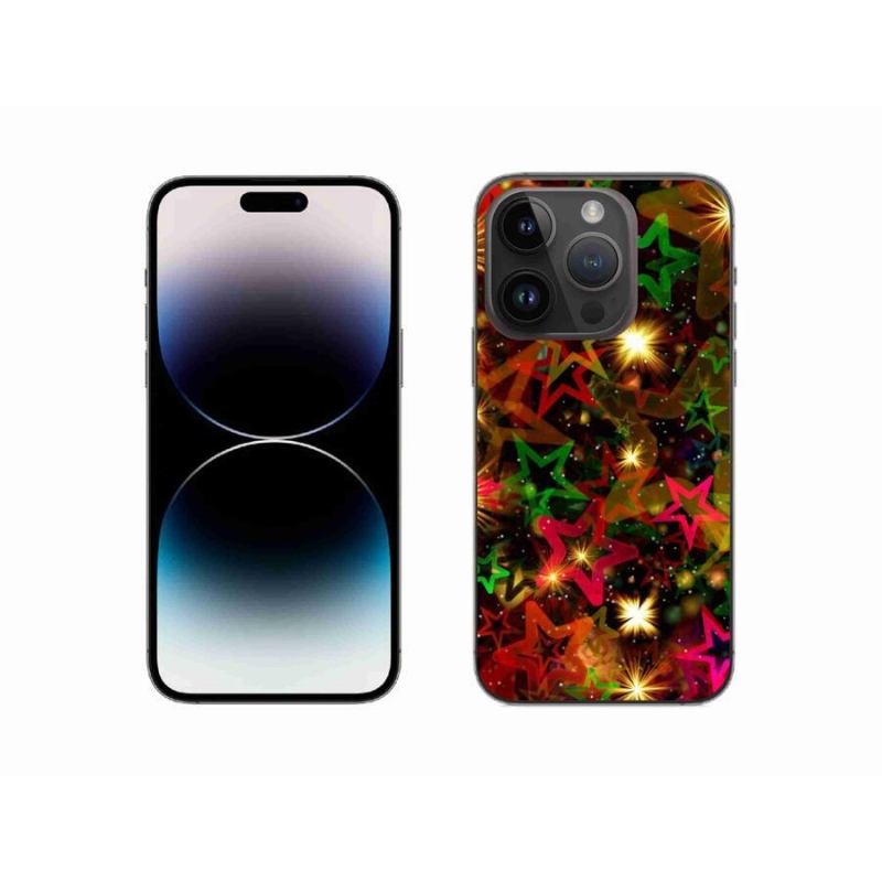 Zselés borítás mmCase iPhone 14 Pro 6.1 készülékhez - színes csillagok