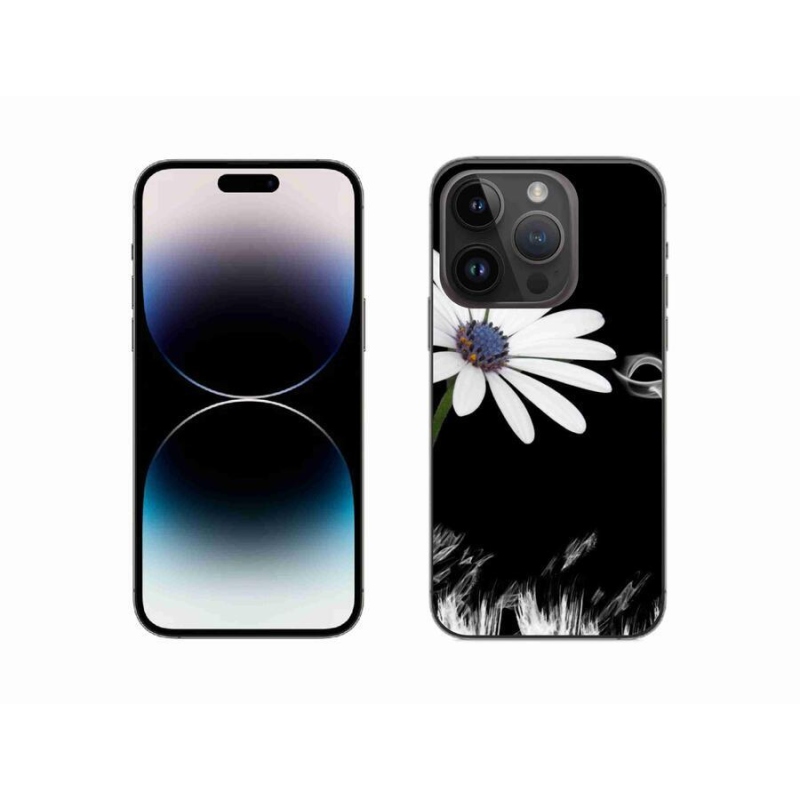 Gél védőhuzat mmCase iPhone 14 Pro 6.1 készülékhez - fehér virág