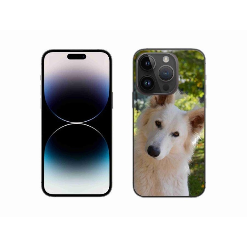 Zselés borítás mmCase iPhone 14 Pro 6.1 készülékhez - fehér Swiss Shepherd 1