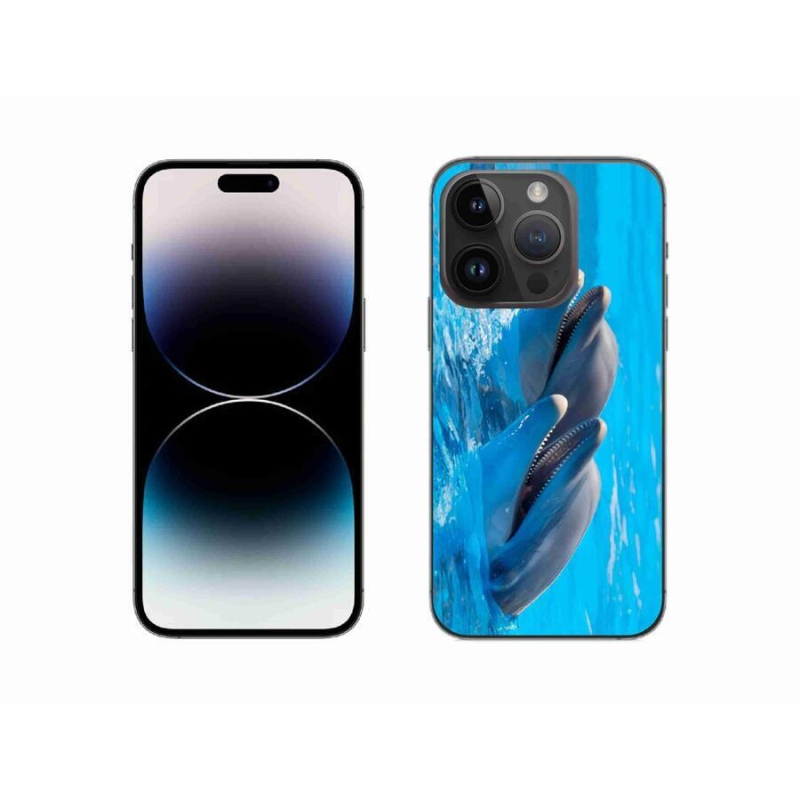 Zselés borítás mmCase iPhone 14 Pro 6.1 készülékhez - delfinek