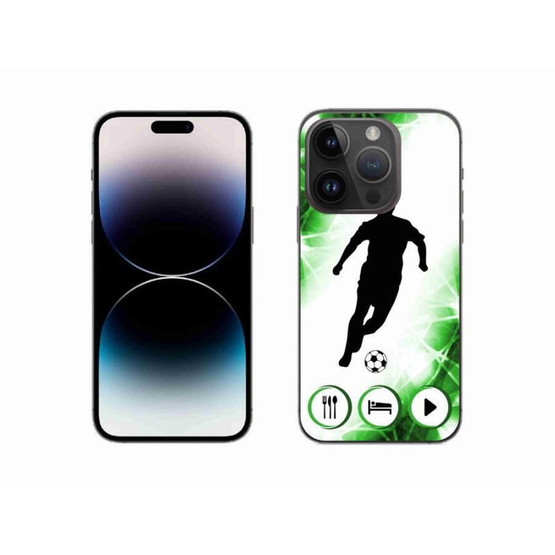 Zselés borítás mmCase iPhone 14 Pro 6.1 készülékhez - futballista