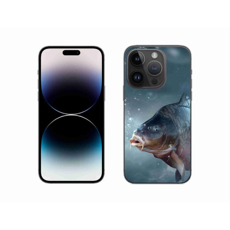 Zselés borítás mmCase iPhone 14 Pro 6.1 készülékhez - ponty és buborékok