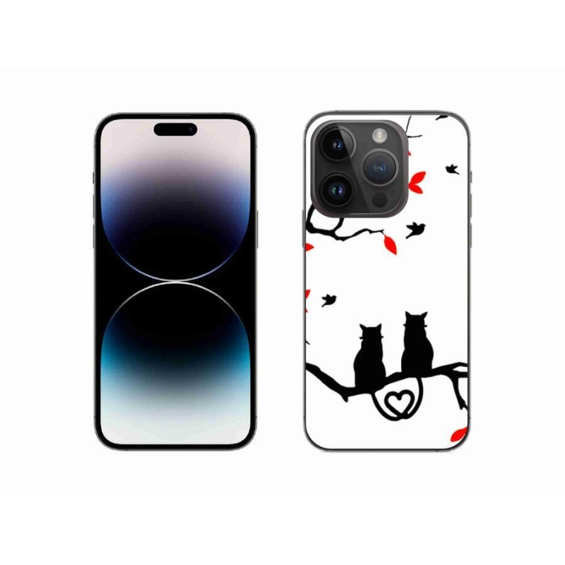 Zselés borítás mmCase iPhone 14 Pro 6.1 készülékhez - macska szeretet