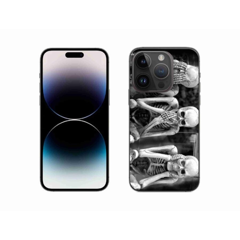 Zselés borítás mmCase iPhone 14 Pro 6.1 készülékhez - csontvázak