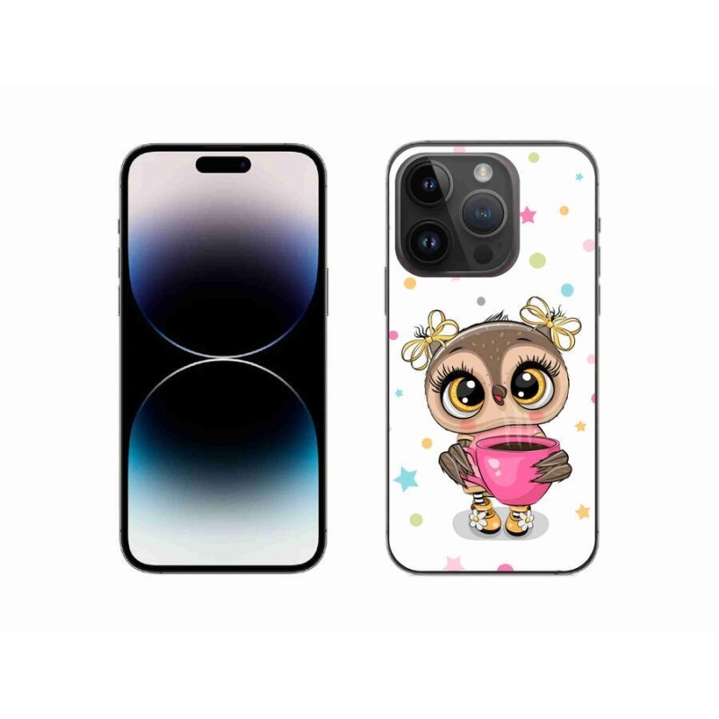 Zselés borítás mmCase iPhone 14 Pro 6.1 készülékhez - rajzfilm bagoly