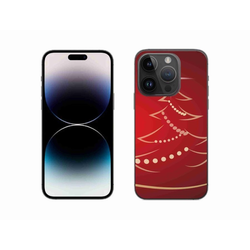 Gél borítás mmCase iPhone 14 Pro 6.1 készülékhez - karácsonyfa karikatúra