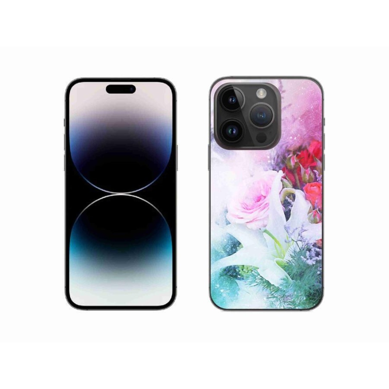 Zselés borítás mmCase iPhone 14 Pro 6.1 - virágok 4