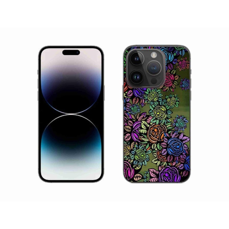 Zselés borítás mmCase iPhone 14 Pro 6.1 - virágokhoz 6