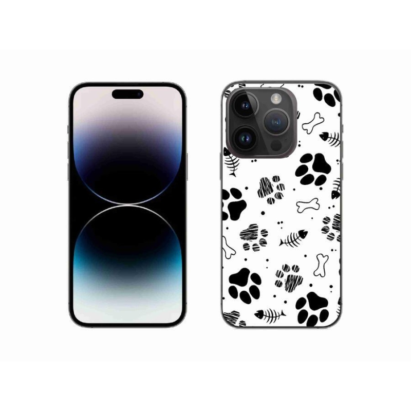 Zselés borítás mmCase iPhone 14 Pro 6.1 készülékhez - kutyamancsok 1