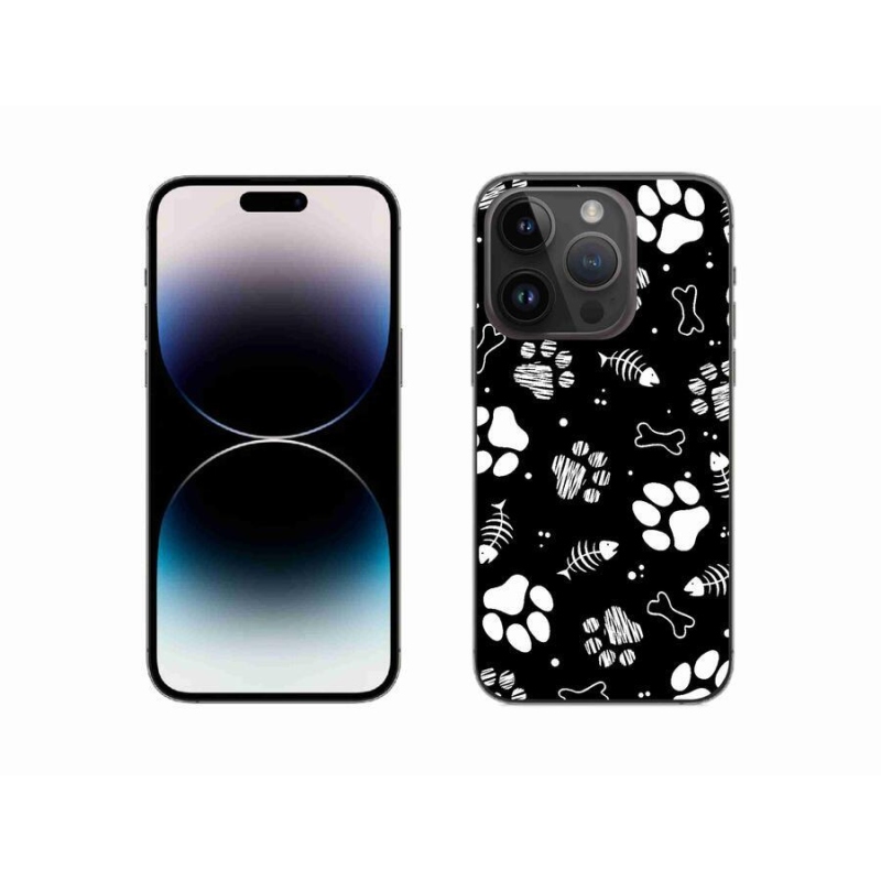 Gél borítás mmCase iPhone 14 Pro 6.1 készülékhez - kutyamancsok