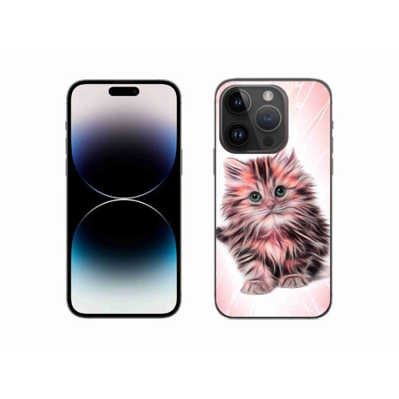 Gél borítás mmCase iPhone 14 Pro 6.1 készülékhez - aranyos cica