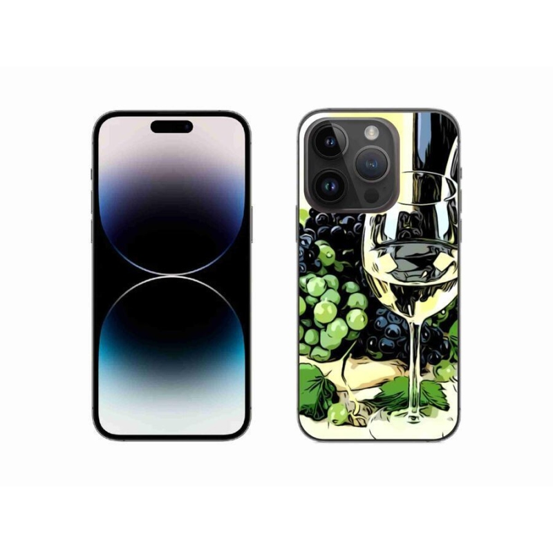 Zselés borítás mmCase iPhone 14 Pro 6.1 készülékhez - pohár bor