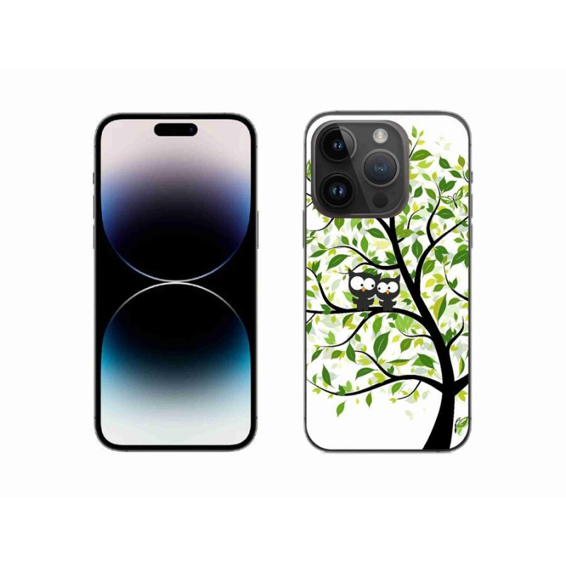 Zselés borítás mmCase iPhone 14 Pro 6.1 készülékhez - baglyok a fán